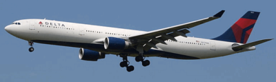 Delta Air Lines Airbus A330-323X.