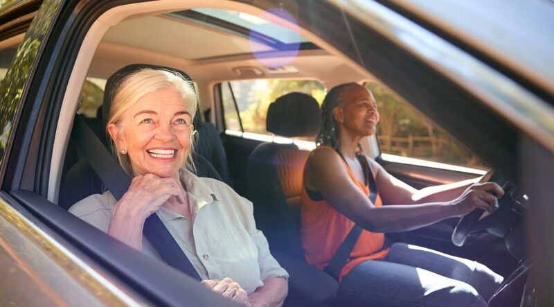This lady took her friend on a road trip for less with the Sixt senior discount.