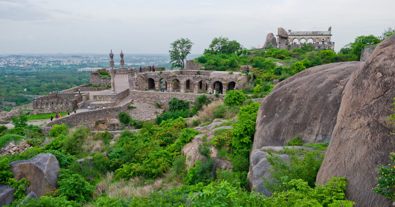 Explore Golcanda Fort and the magnificent city of Hyderabad, India with flight deals from The Flight Expert