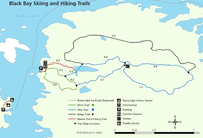 Black Bay Beaver Pond hiking trail in Voyageurs National Park